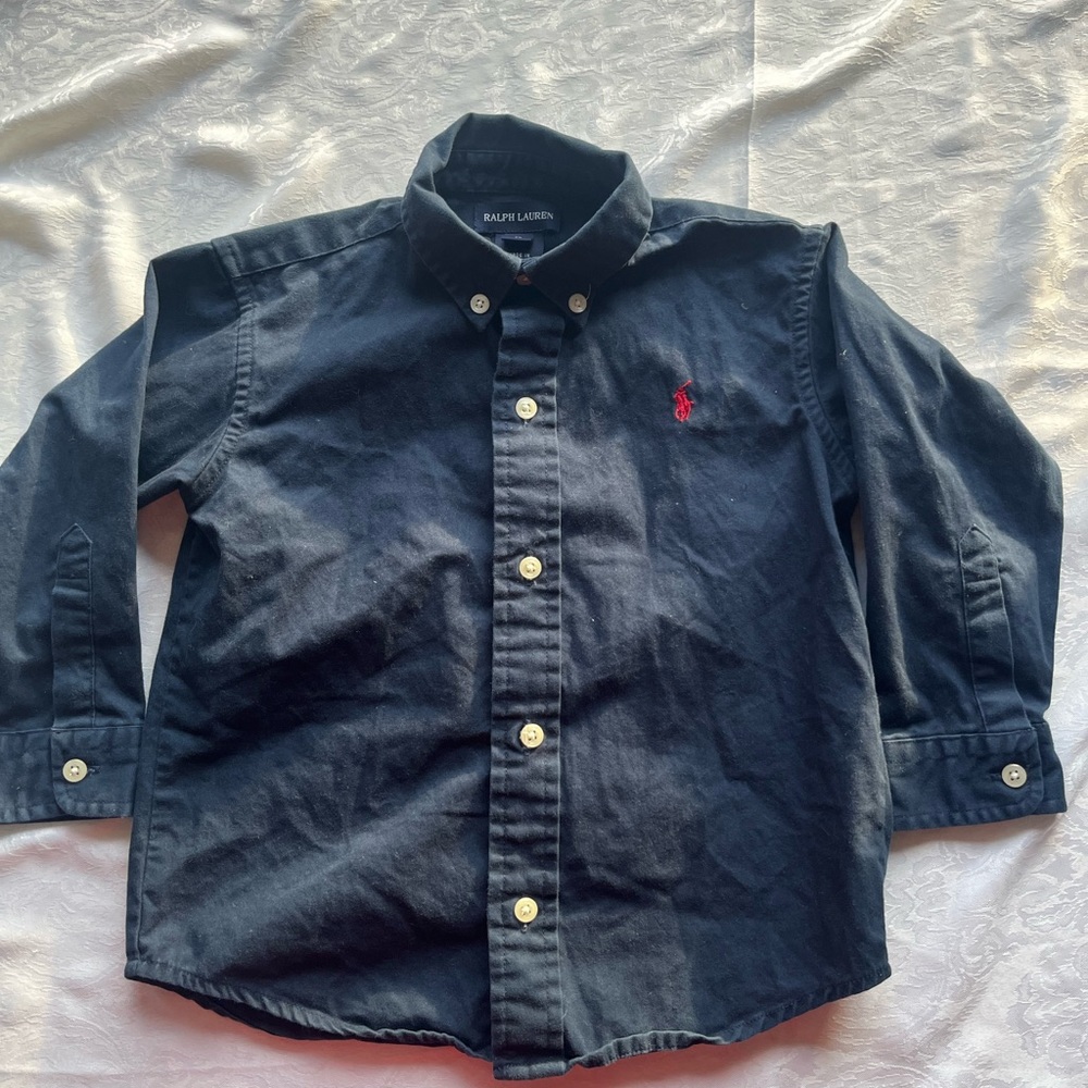 Ralph Lauren Kids navy blue long sleeved  Shirt size 3t